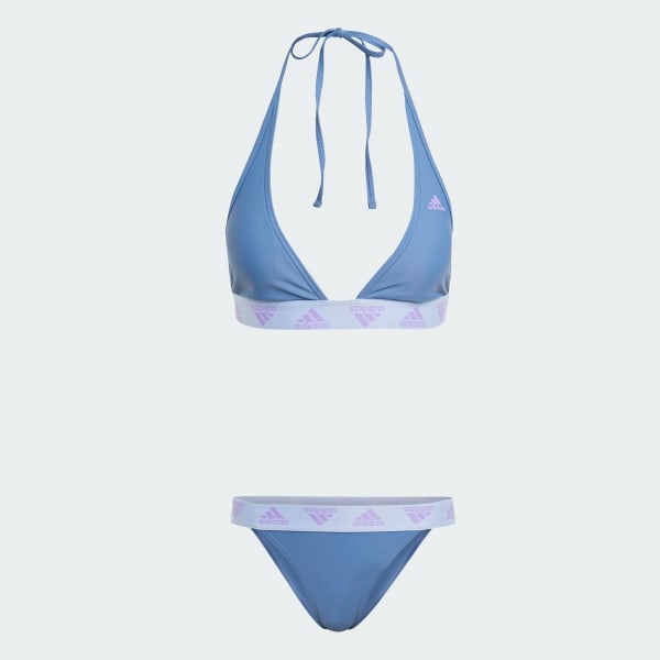 Blue Neckholder Bikini