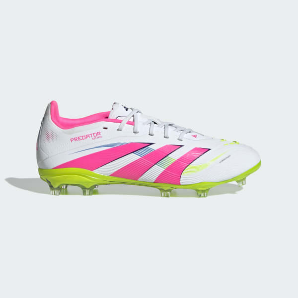 adidas Predator Elite Firm Ground Cleats Kids - White | Free