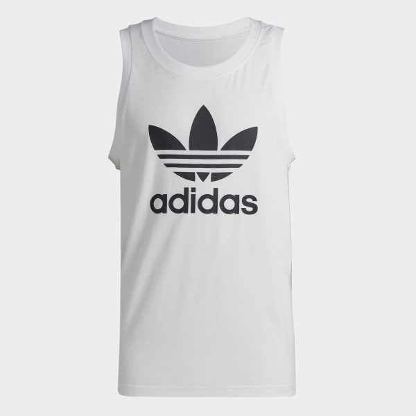 adidas Adicolor Classics Trefoil Tank Top White Free Shipping