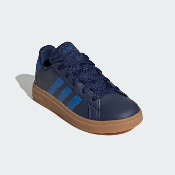 Blue Grand Court Lifestyle Tennis Lace-Up Shoes