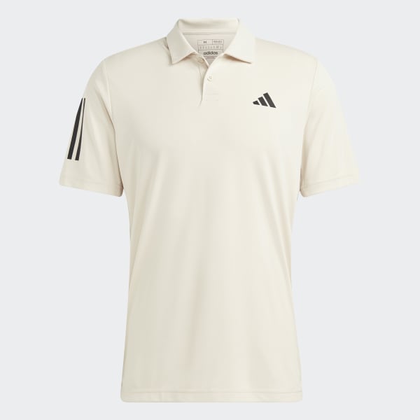 Beige Club 3-Stripes Tennis Polo Shirt