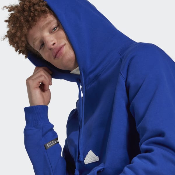 Blue Fleece Hoodie KS813