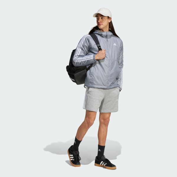 Gra Essentials 3-Stripes Fodrad jacka med huva