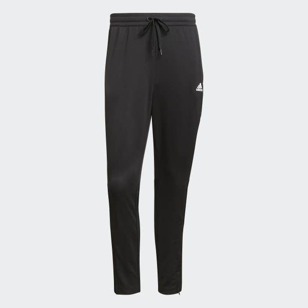 Μαύρο AEROREADY Sereno Cut 3-Stripes Slim Tapered Pants (Plus Size)