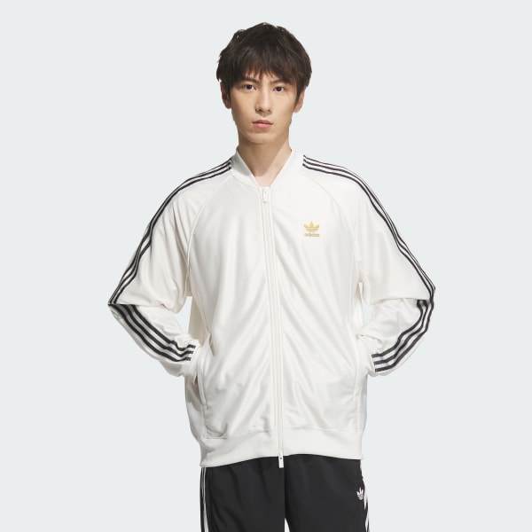 adidas SST トラックトップ 白 SST トラックトップ クラウドホワイト ｜アパレル,ジャージ