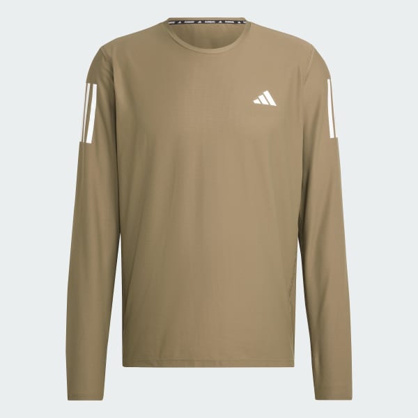 adidas Own the Run Long Sleeve Tee Green Free Shipping with adiClub adidas Canada