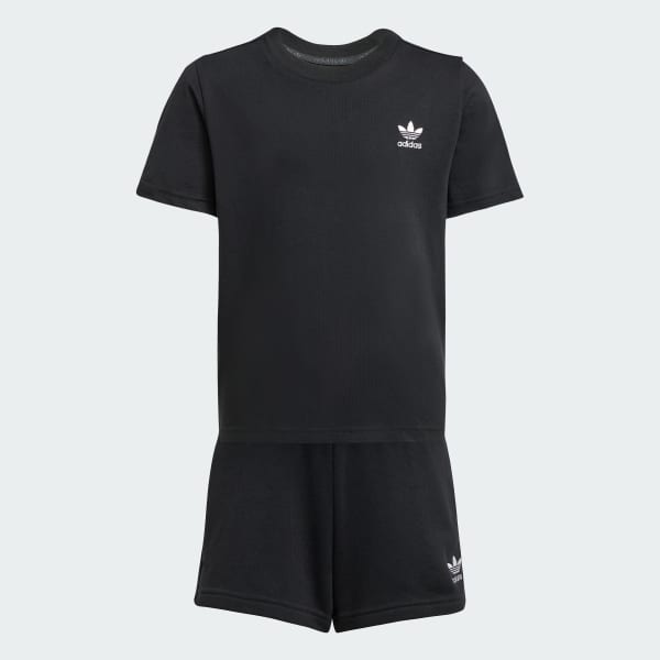 Noir Ensemble t-shirt et short enfants