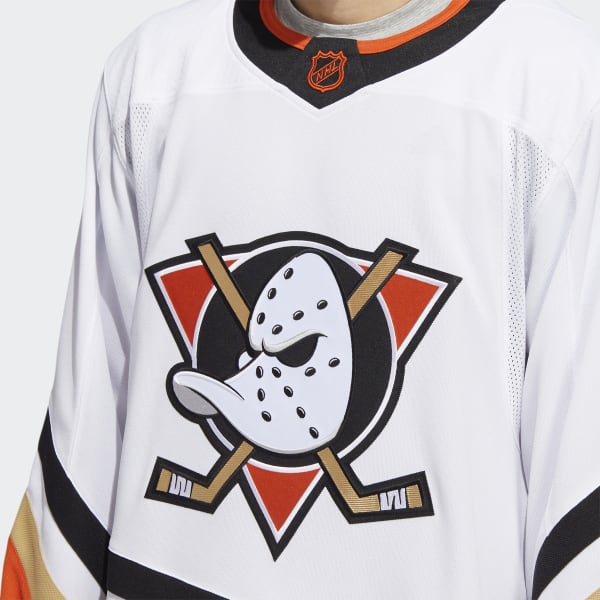 Camiseta Anaheim Ducks Personalizado Adidas 2022-2023 Reverse Retro Blanco  Authentic - Niños