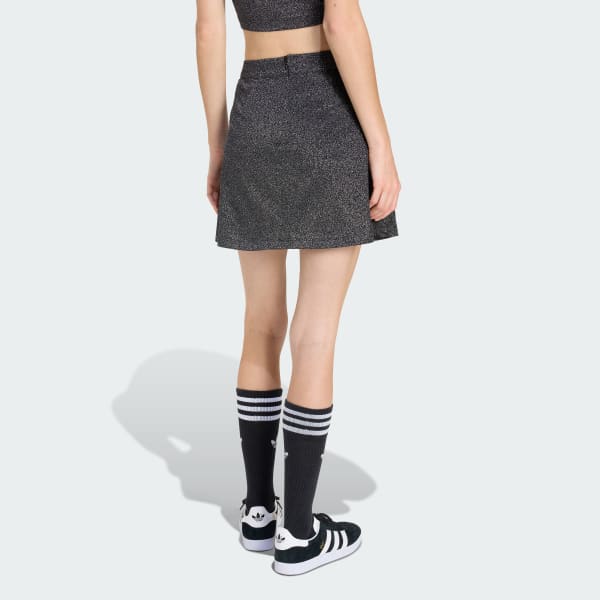 Nero ADIDAS ORIGINALS LUREX® MINI SKIRT
