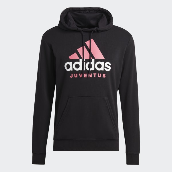 Svart Juventus DNA Graphic Hoodie IF749