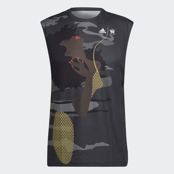 Grijs Tennis New York Mouwloos Shirt (Uniseks) I7803