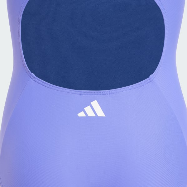 Blau 3-Streifen Kids Badeanzug
