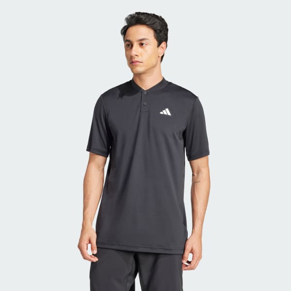 Hitam Kaus Tenis Club Climacool Henley