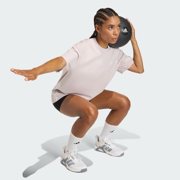 Purple PrimeLift Essentials Workout Oversized T-Shirt