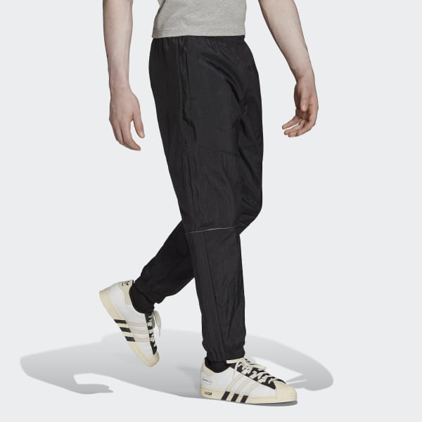 Black Reveal Material Mix Tracksuit Bottoms TK487