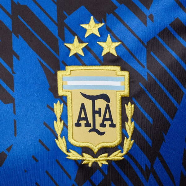 Azul Camiseta de Calentamiento Argentina 3 Estrellas