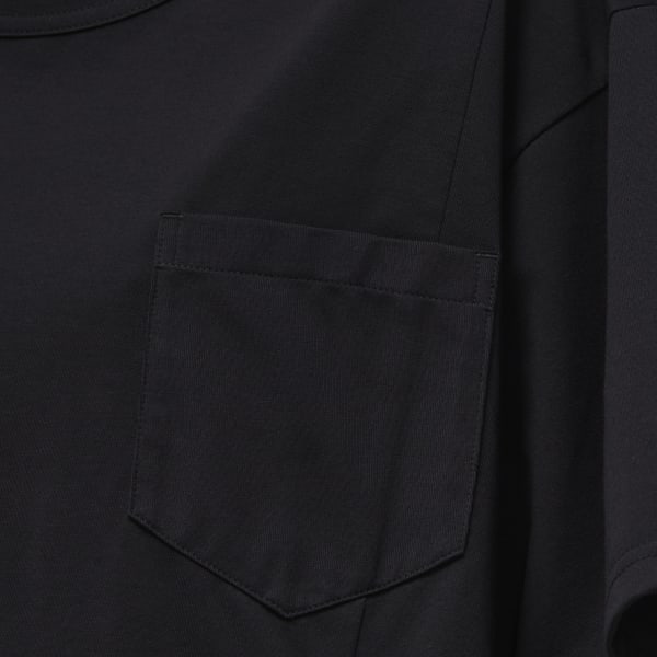 Svart Y-3 Premium Loose Short Sleeve T-skjorte