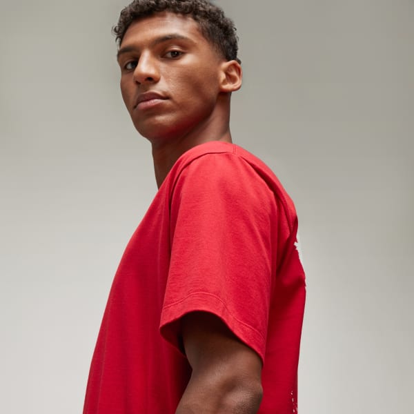 adidas Y-3 Graphic Short Sleeve Tee - Red | Free Shipping