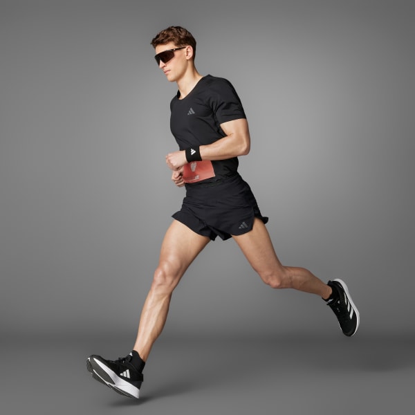 Preto Shorts Adizero Running Gel