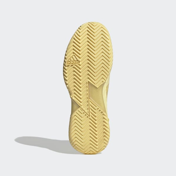 Yellow Adizero Ubersonic 4 Tennis Shoes
