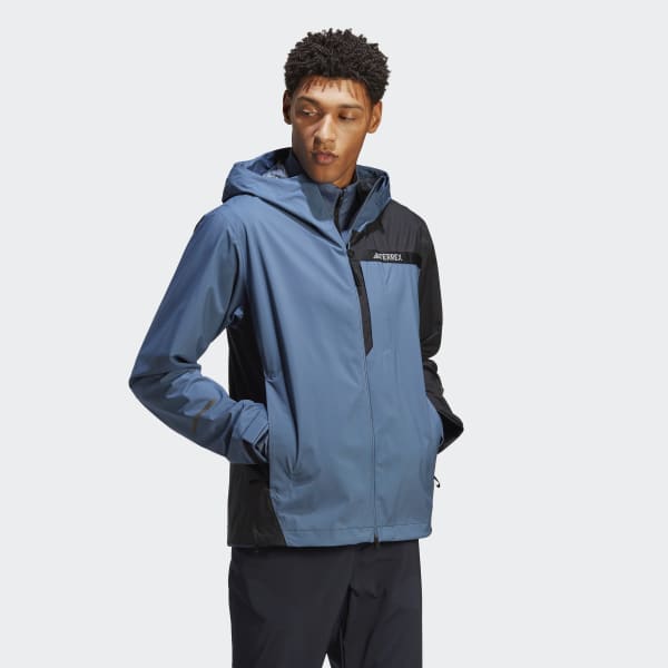 Bleu Veste de pluie 2,5 couches Terrex Multi RAIN.RDY