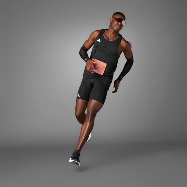 Black Adizero Essentials Running Short Tights