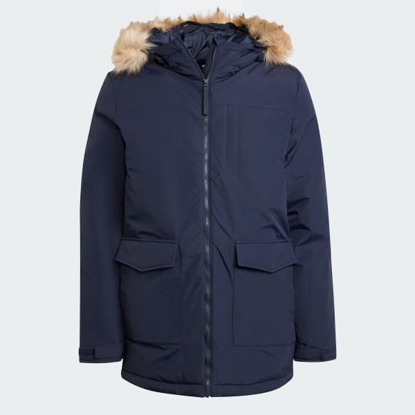Blue Paveric Fur Parka