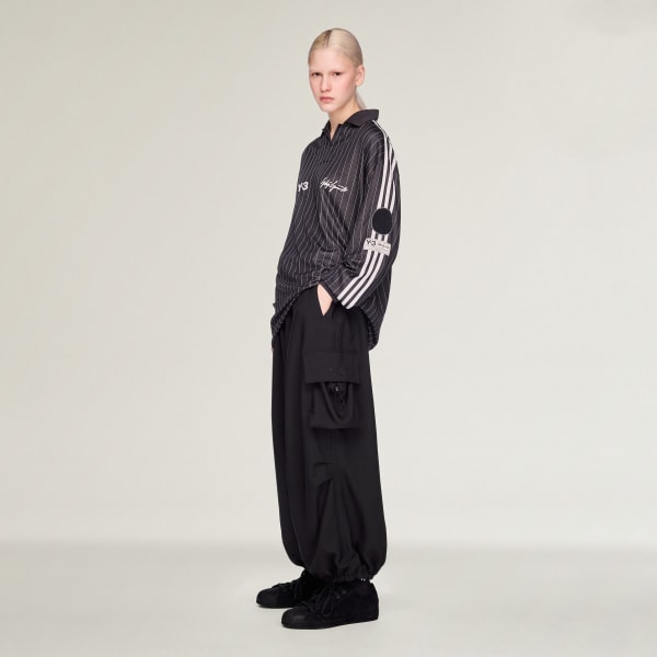 Black Y-3 Zinedine Zidane Football Long Sleeve Jersey