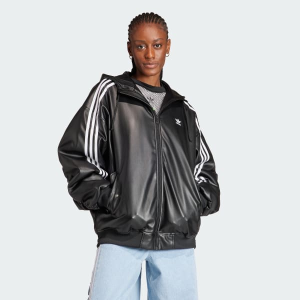 adidas leather jacketMサイズ韓国製