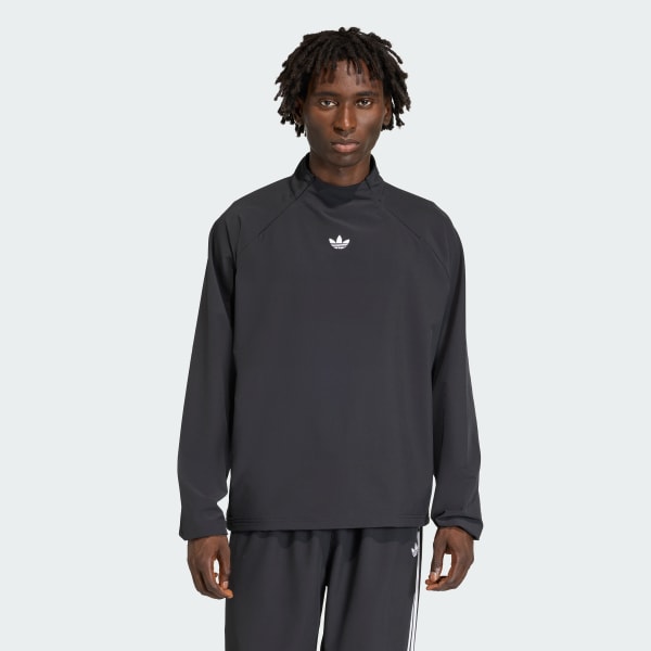 cerná Top adidas Adicolor Woven Drill