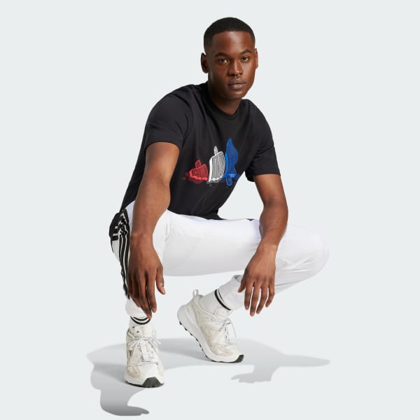 Negro Remera Lounge Ice Graphic