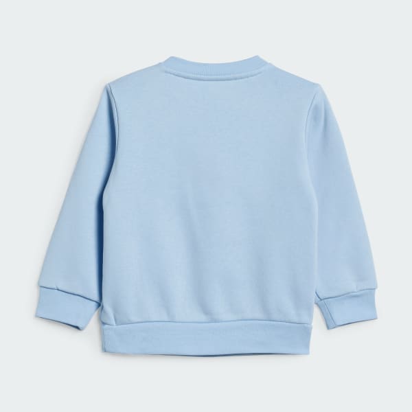 Bleu Ensemble sweat-shirt ras-du-cou Adicolor
