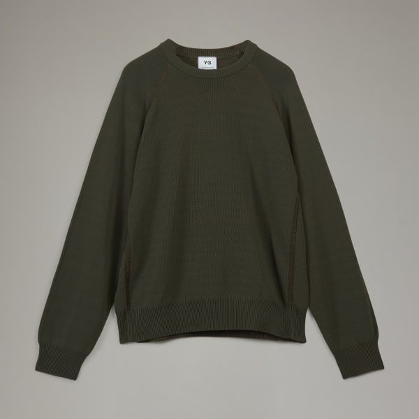 格安品質保証Y-3 M CLASSIC KNIT CREW SWEATER ブラック 2XL トップス