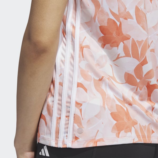 Pomarańczowy Floral Polo Shirt