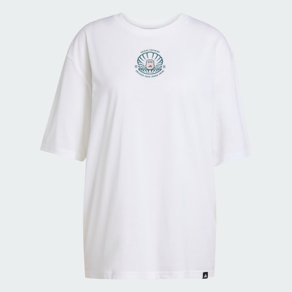 Branco Camiseta Treino CLIMACOOL Strength Graphic