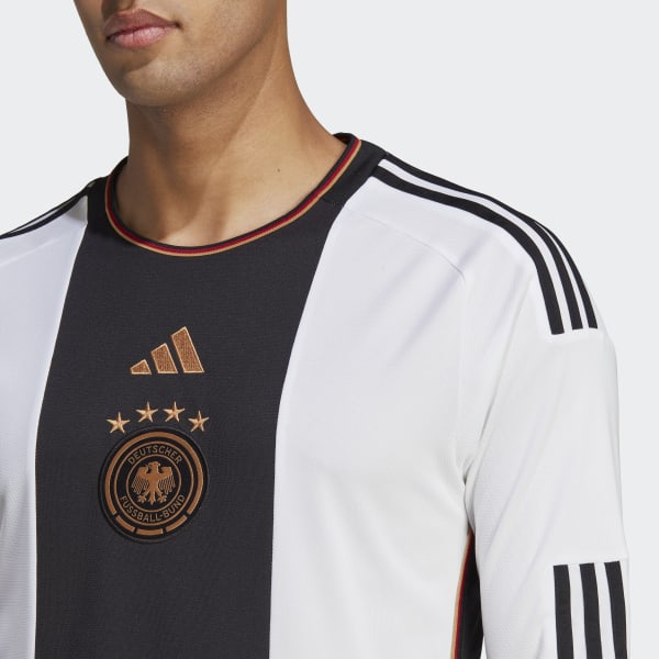 White Germany 22 Long Sleeve Home Jersey HM277