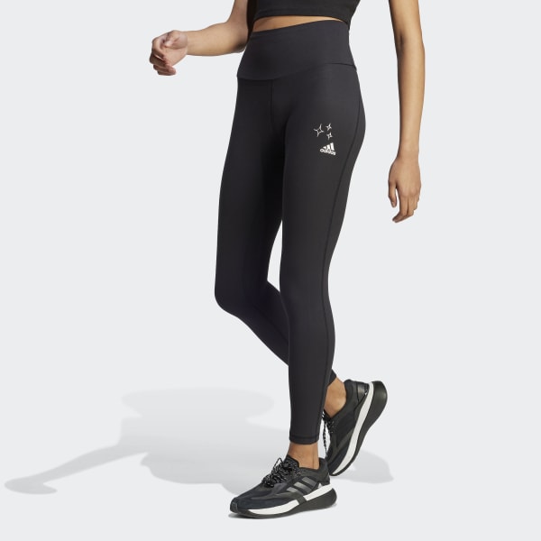 Adidas Women's Leggings S Black Cotton with Elastane