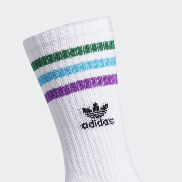 adidas Pride Roller Crew Socks - White 