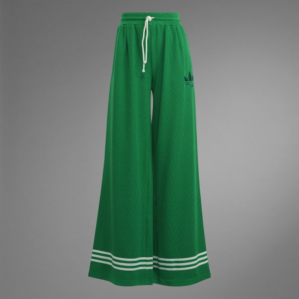 Zielony Adicolor Heritage Now Knit Wide Pants DML61