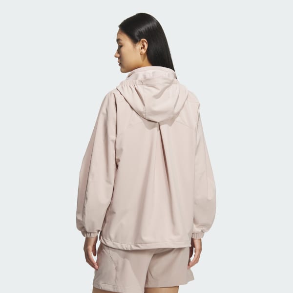 ブラウン Luxflow ルーズフィット ストレッチウーブン ジャケット