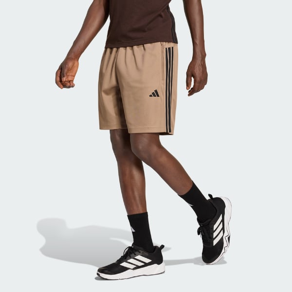 Cafe SHORTS WORKOUT ESSENTIALS BASE 3 FRANJAS DE TEJIDO PIQUÉ, LARGO DE 23 CM