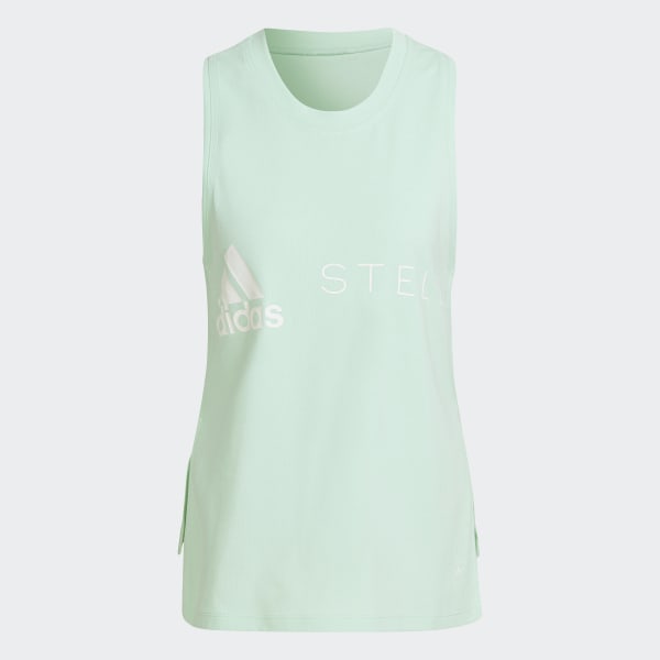 Green adidas by Stella McCartney Sportswear Logo Tank Top DK564