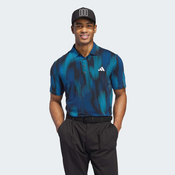 Blauw ULTIMATE365 TOUR COOL FEEL POLOSHIRT MET PRINT