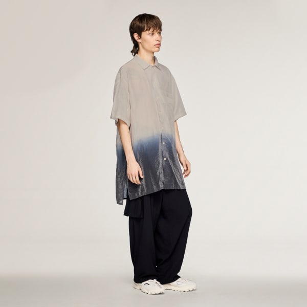 Beige Y-3 DIP DYE SHORT SLEEVE LONG SHIRT