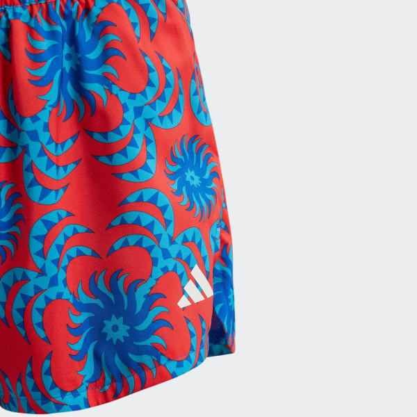 Azul Shorts adidas x FARM Rio Pacer Infantil