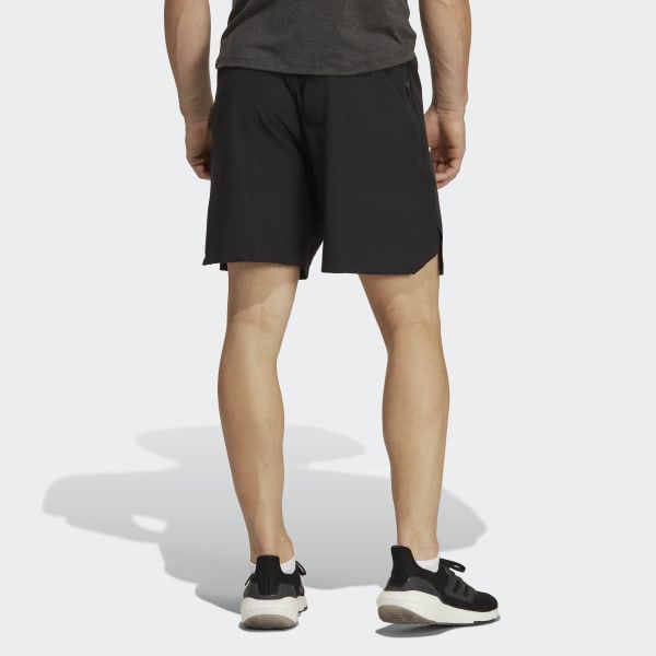 Czerń Workout Knurling Shorts