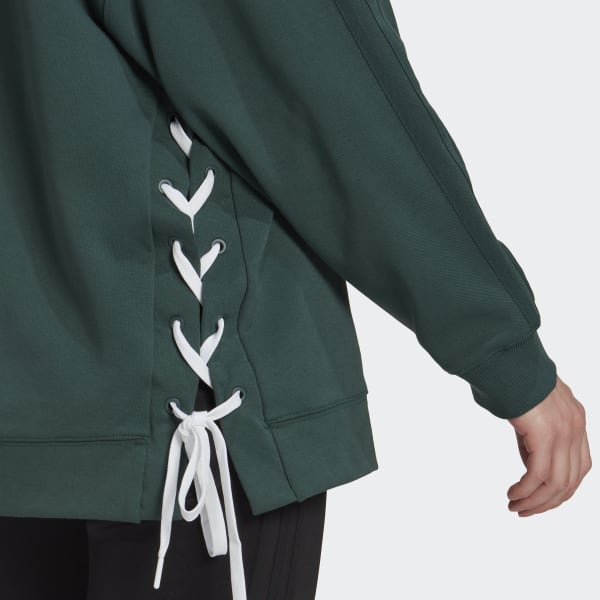 Vert Sweat-shirt ras-du-cou à lacets Always Original (Grandes tailles) HI563
