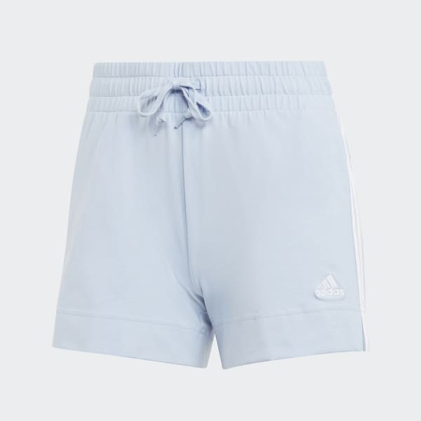 Blau Essentials Slim 3-Streifen Shorts