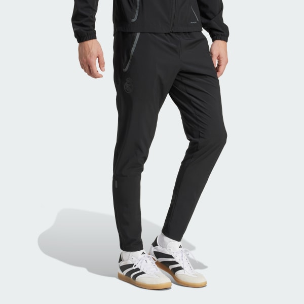 Black Real Madrid Tiro 25 Competition Vis Tech Travel Pants