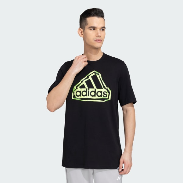 Black FOLD BADGE OF SPORT LOGO TEE